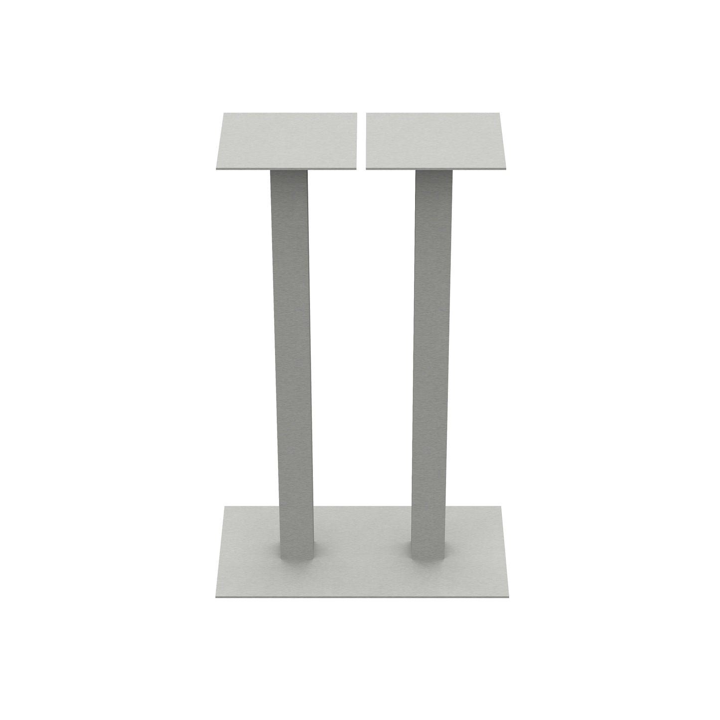 Bartafel onderstel Double RVS