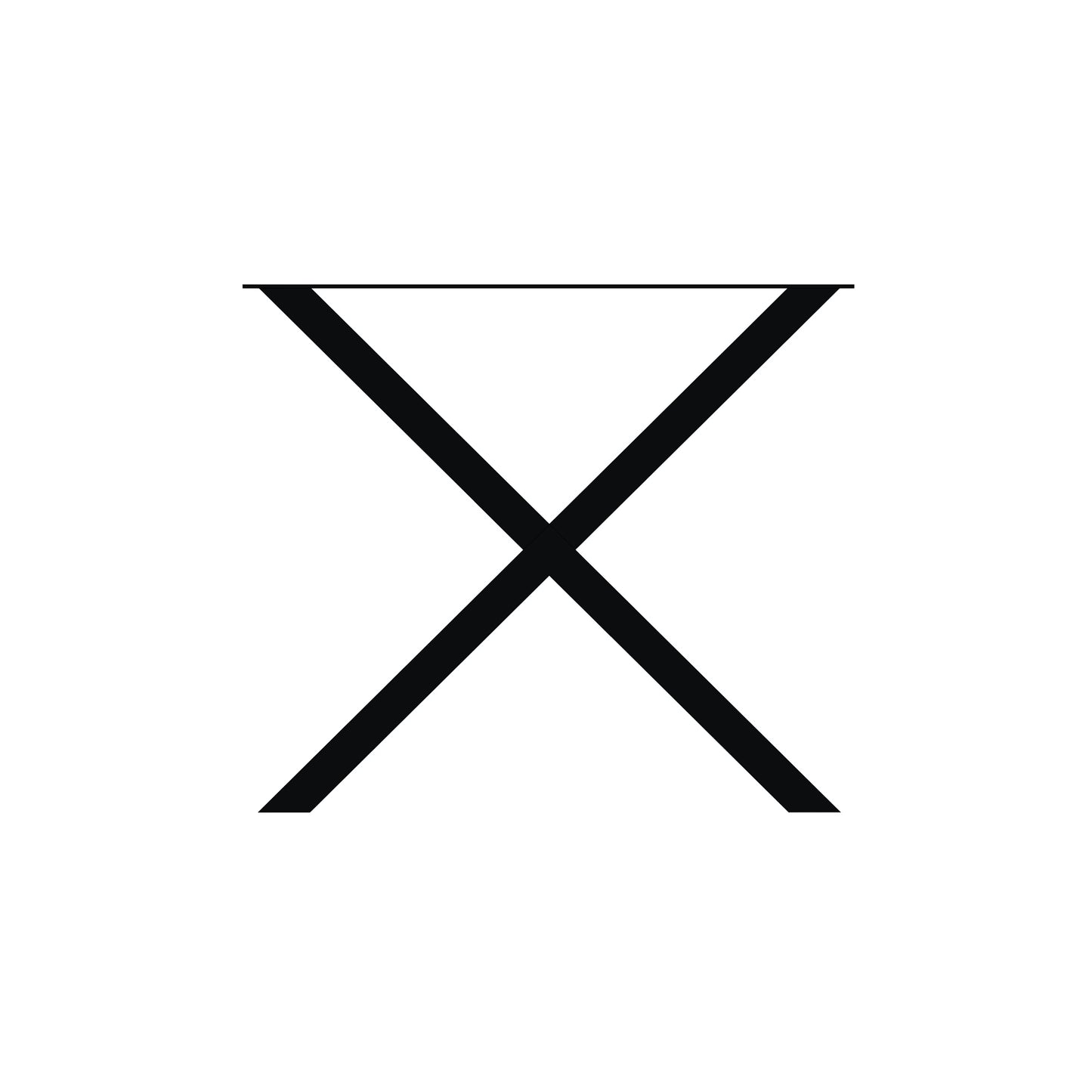 Onderstel X-Poot Schuin (set)