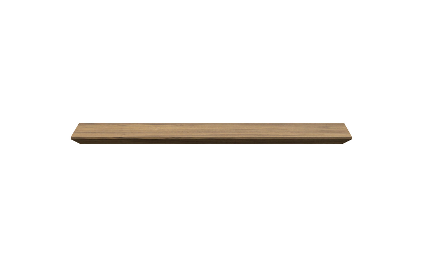 Wandplank notenhout verjongd