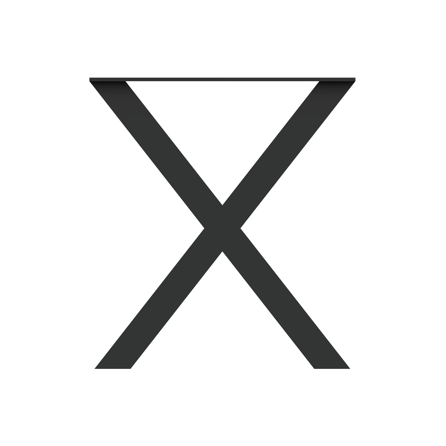 Stalen X-Bankpoten (set)