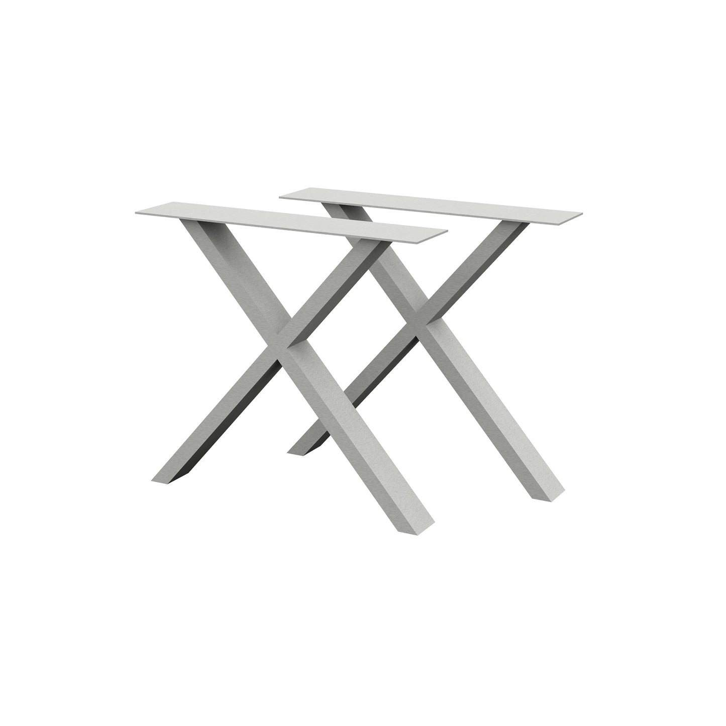 Onderstel X-Poot Fine RVS (set)