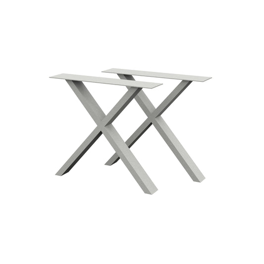 Onderstel X-Poot Fine RVS (set)