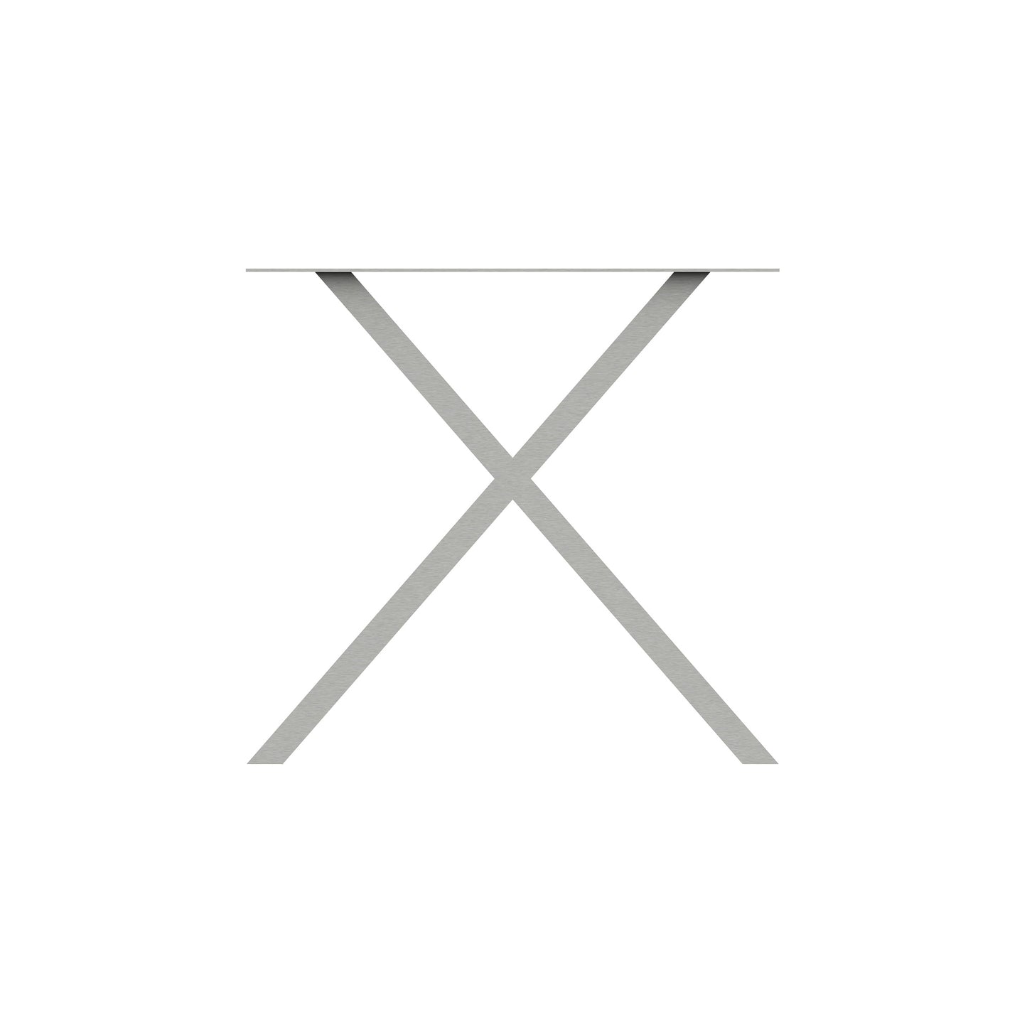 Onderstel X-Poot Fine RVS (set)