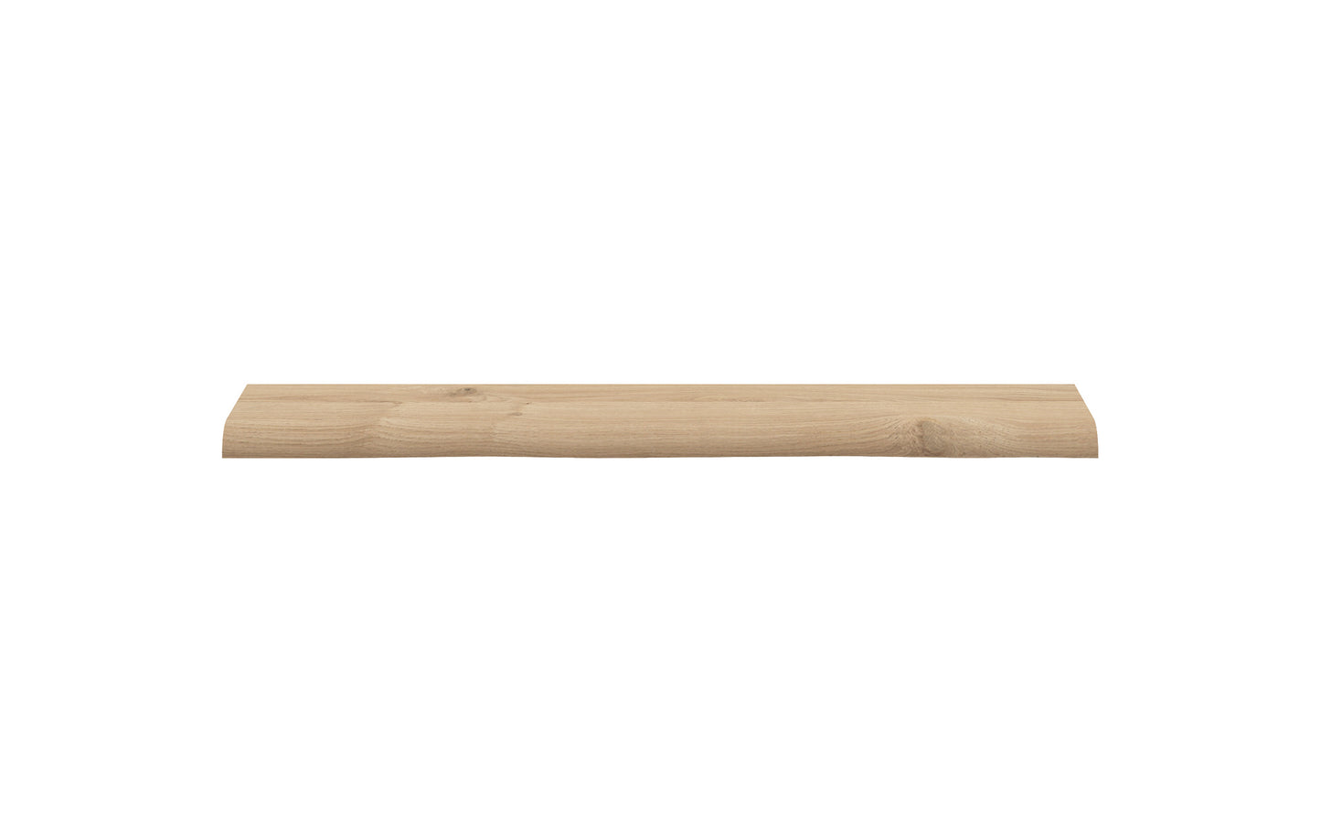 Wandplank eikenhout met boomstamrand