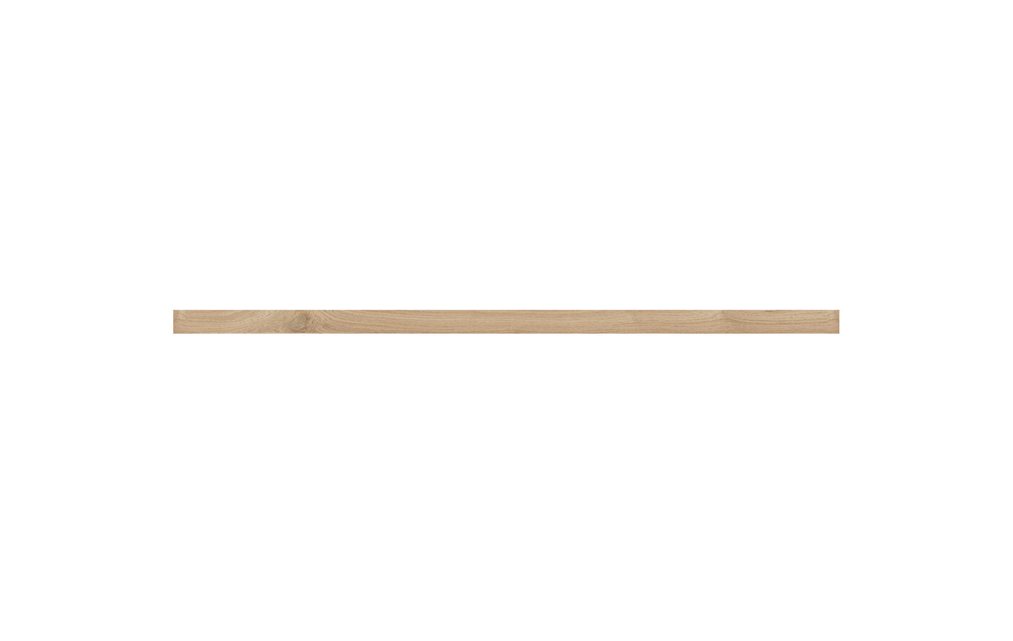 Wandplank eikenhout recht met ronde hoeken